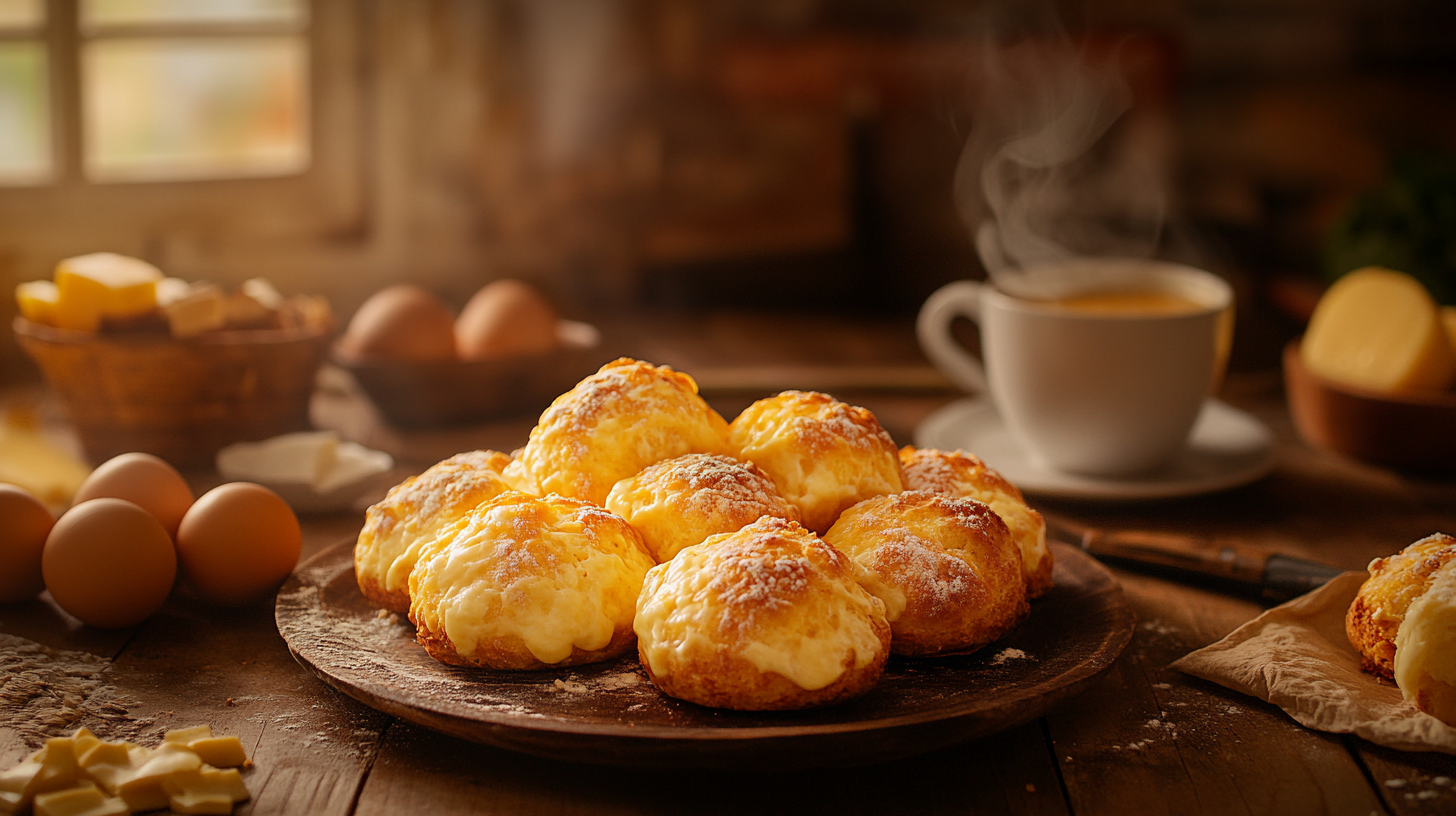 Pão de Queijo Mineiro Recém-Assado