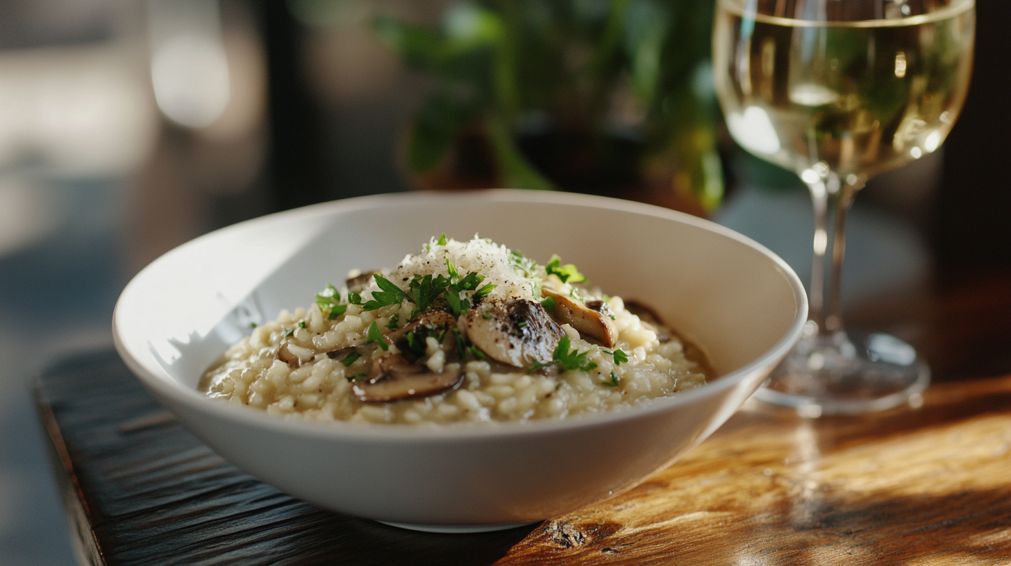 Risoto de Cogumelos com Vinho Branco: Receita Deliciosa