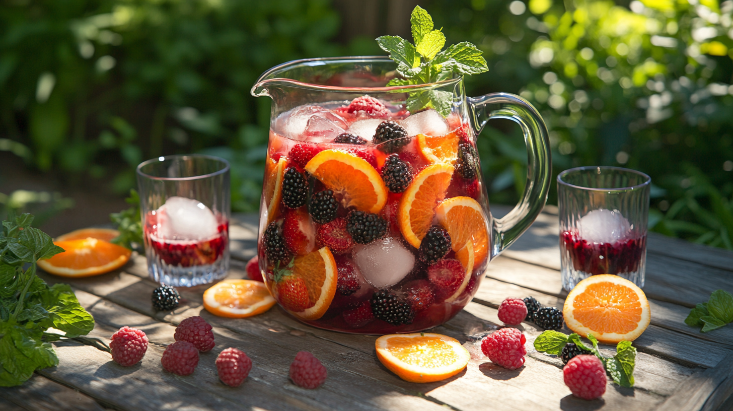 Variações de Sangria de Frutas