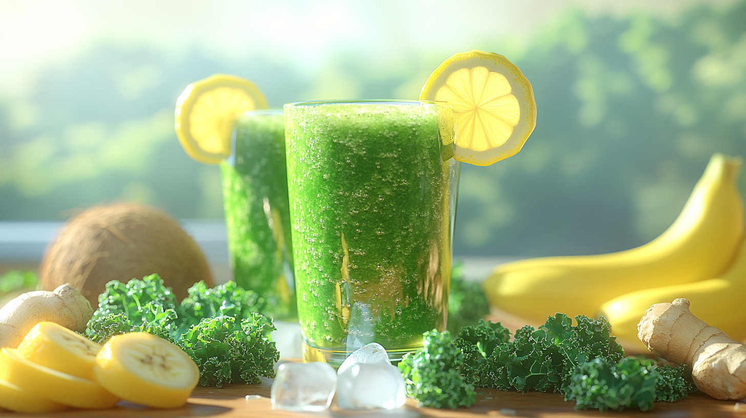 Smoothie Verde pronto para servir