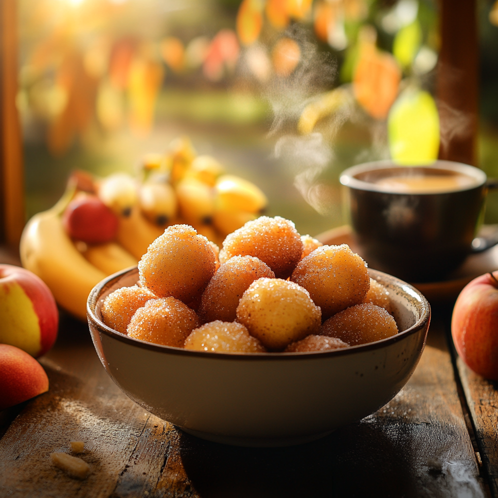 Ingredientes necessários para fazer bolinhos de chuva