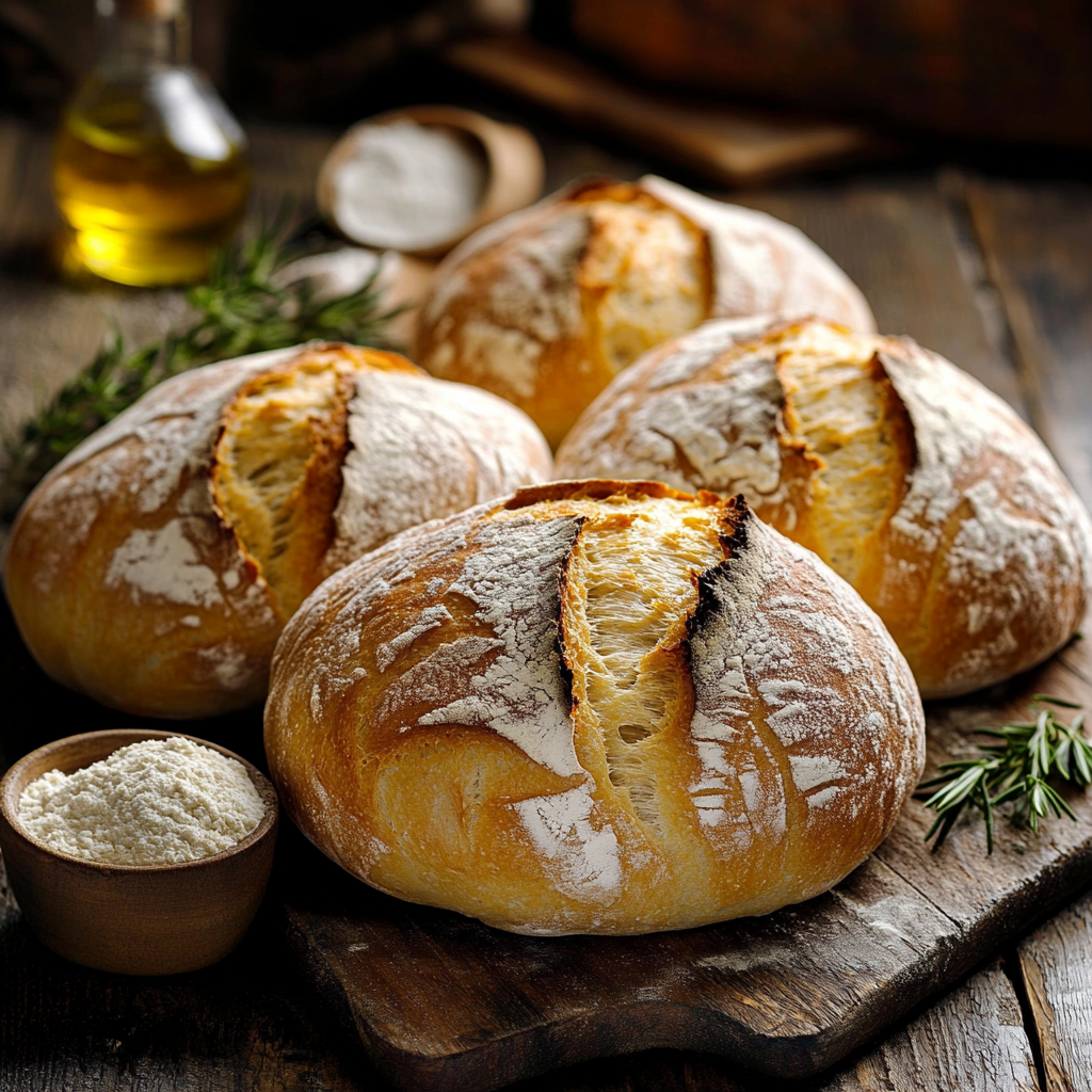 Ingredientes para fazer pão caseiro