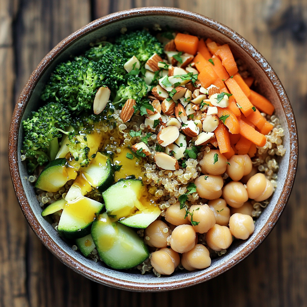 Ingredientes para Bowl Nutritivo de Quinoa