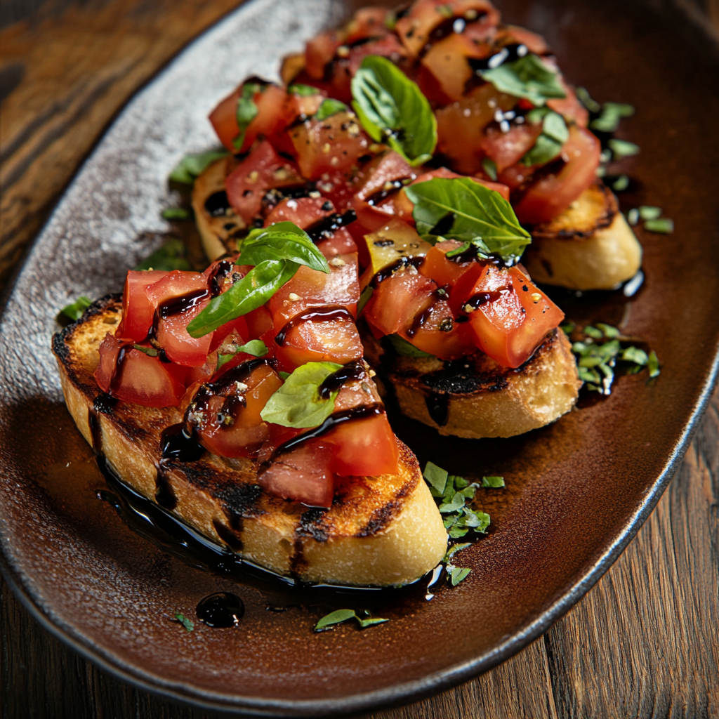 Bruschetta de tomate e manjericão: sabor e frescor irresistíveis!