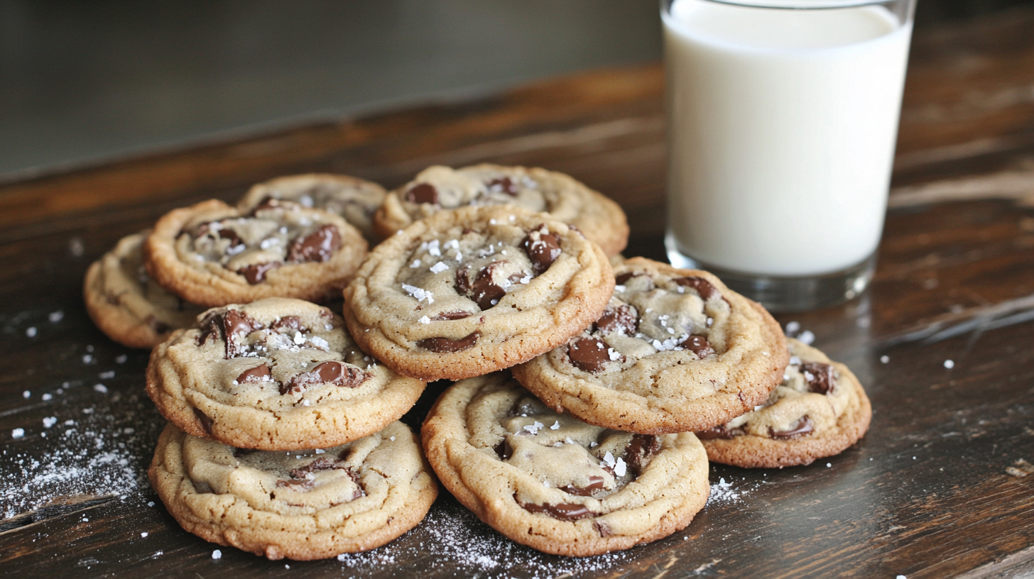 Cookies de Chocolate prontos para serem servidos