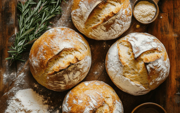 Receita de 4 pão caseiro: Aprenda a Fazer em Grande Quantidade