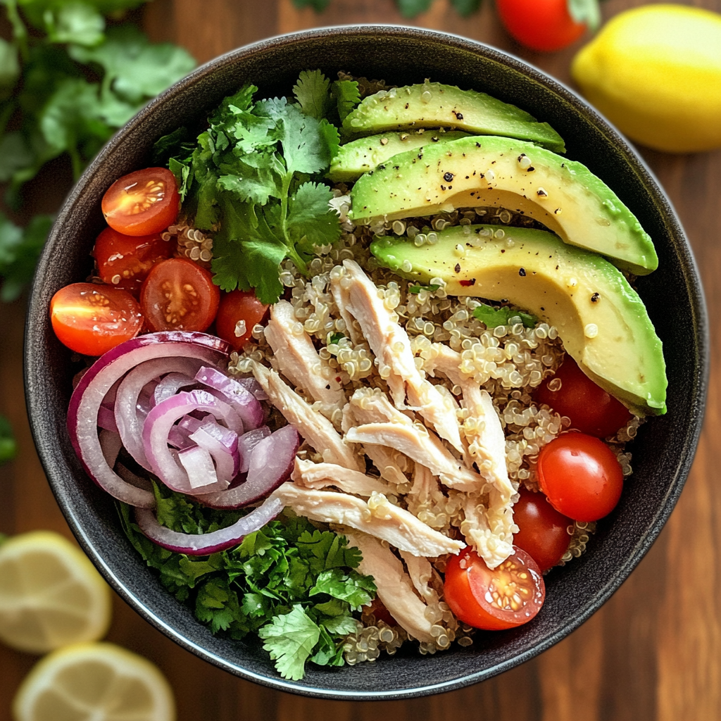 Salada de Quinoa Mediterrânea