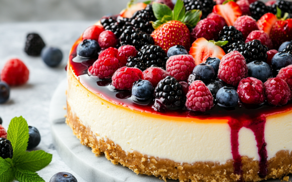 Delicioso Cheesecake de Frutas Vermelhas: Receita Irresistível!