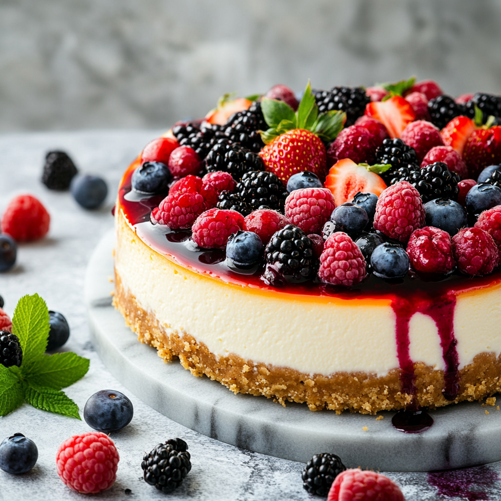 Delicioso Cheesecake de Frutas Vermelhas: Receita Irresistível!