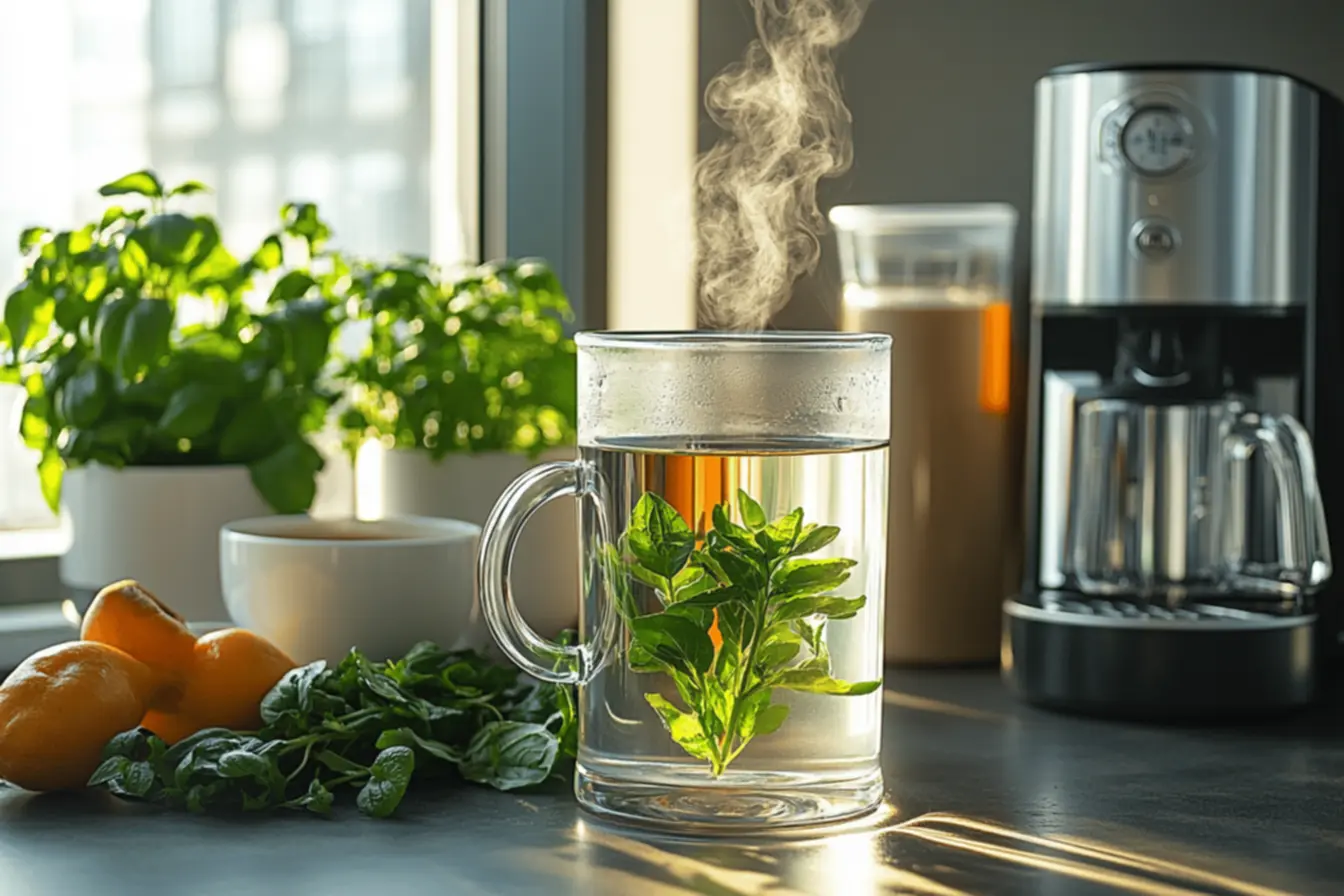 Água desmineralizada em máquina de café
