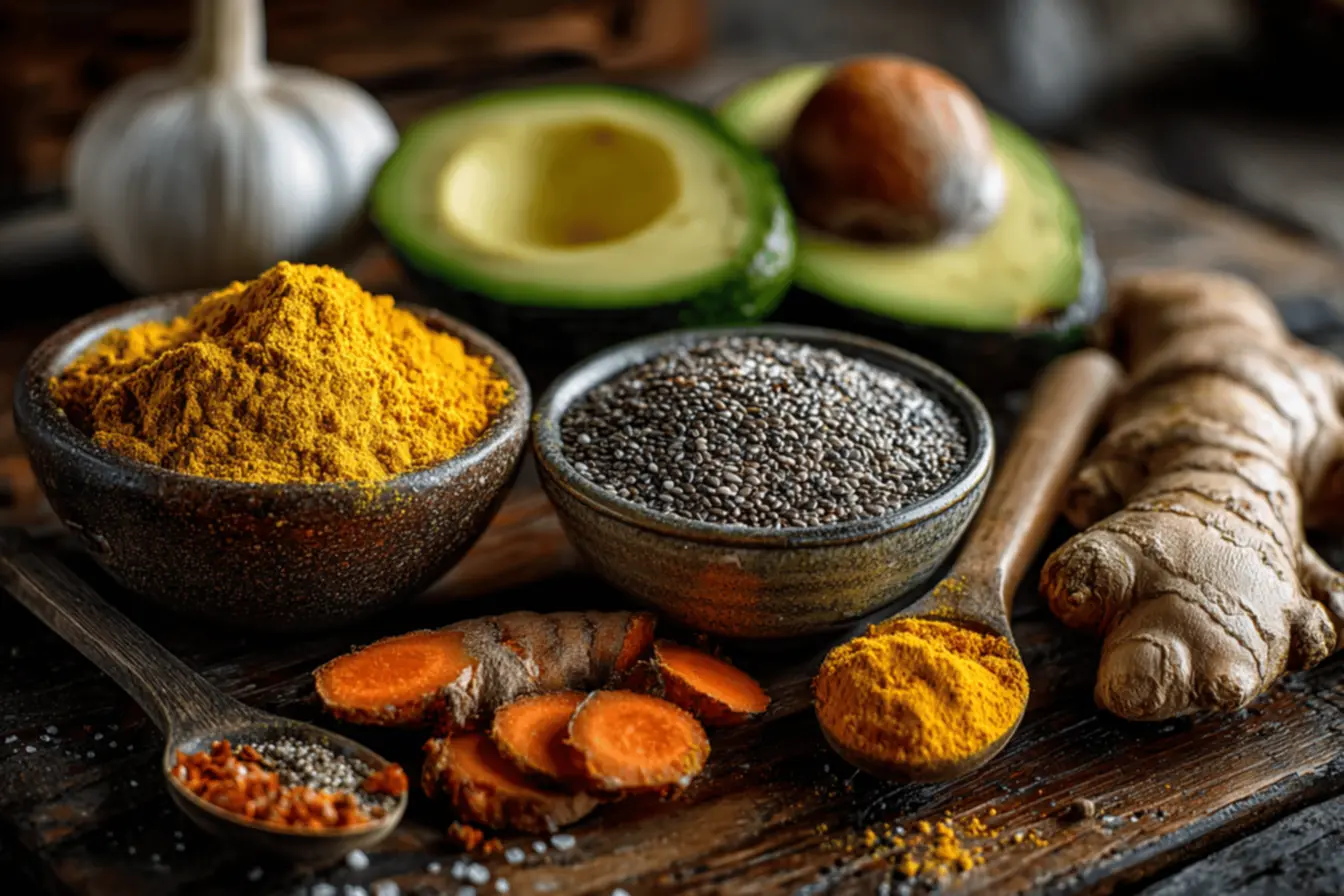 Sementes de chia em recipiente
