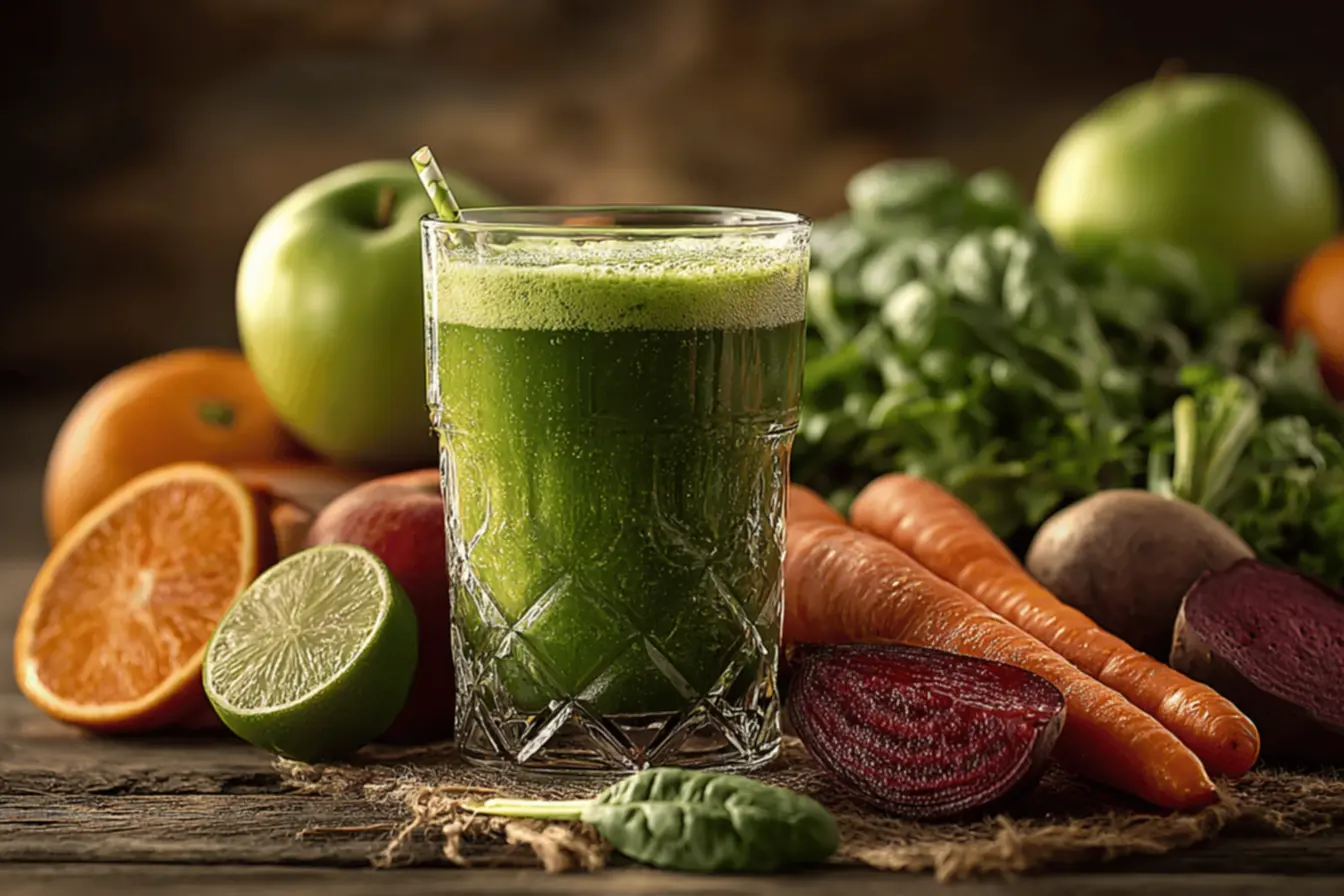 Frutas frescas sendo cortadas para sucos